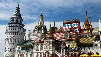 Colorful buildings of Izmailovo Kremlin